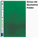 Marlin Green Quotation Folder   